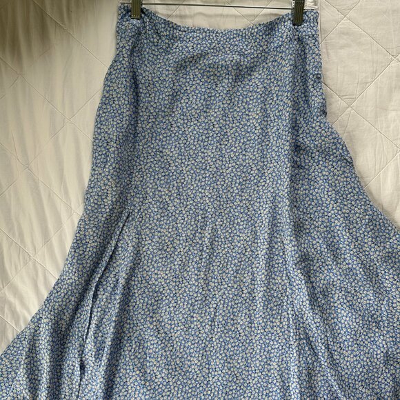 Flower Print Midi Skirt Size 10 - Picture 2 of 6